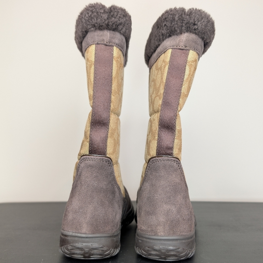 Coach Women's Sherman Signature Cold Weather Boots Size 6B - Picture 5 of 9